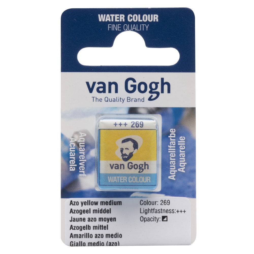 VAN GOGH WATERCOLOUR PAN AZO YELLOW MEDİUM 269
