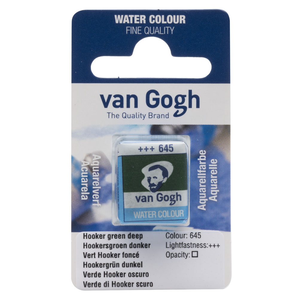VAN GOGH WATERCOLOUR PAN HOOKER GREEN DEEP 645