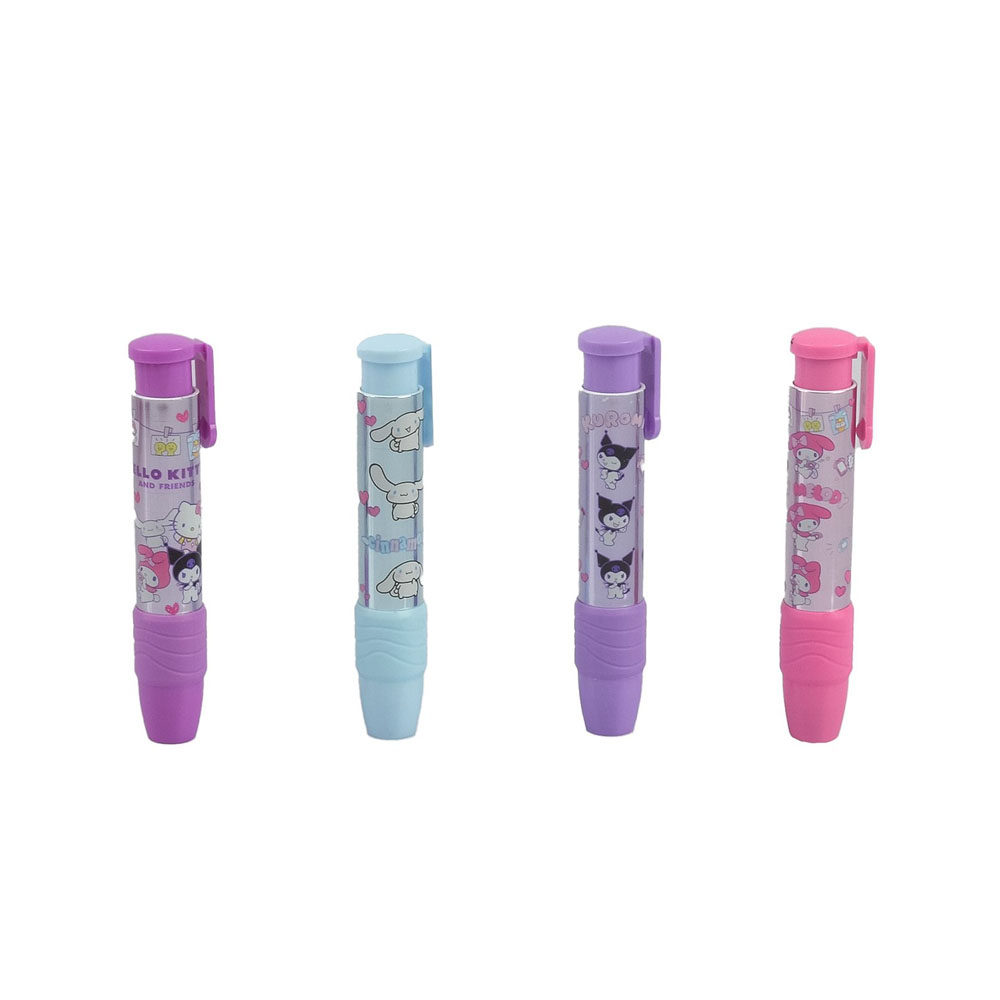 KUROMİ&MYMELODY&CİNNAMOROL MEKANİK ROKET SİLGİ 24 LÜ STAND