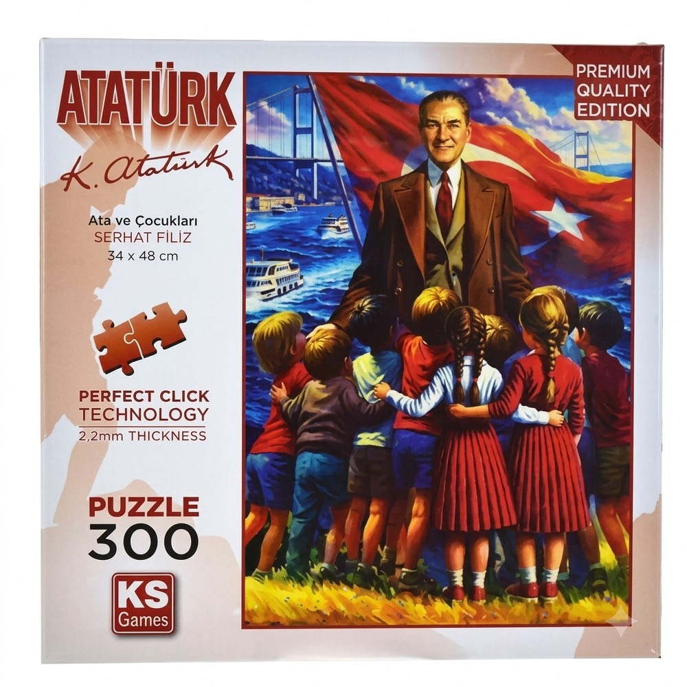 Ks Games Puzzle 300 Ata Ve Çocukları 19254