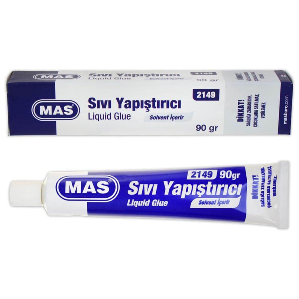 MAS SIVI YAPIŞTIRICI TÜPTE 90 GR SOLVENTLİ İÇERİR 2149