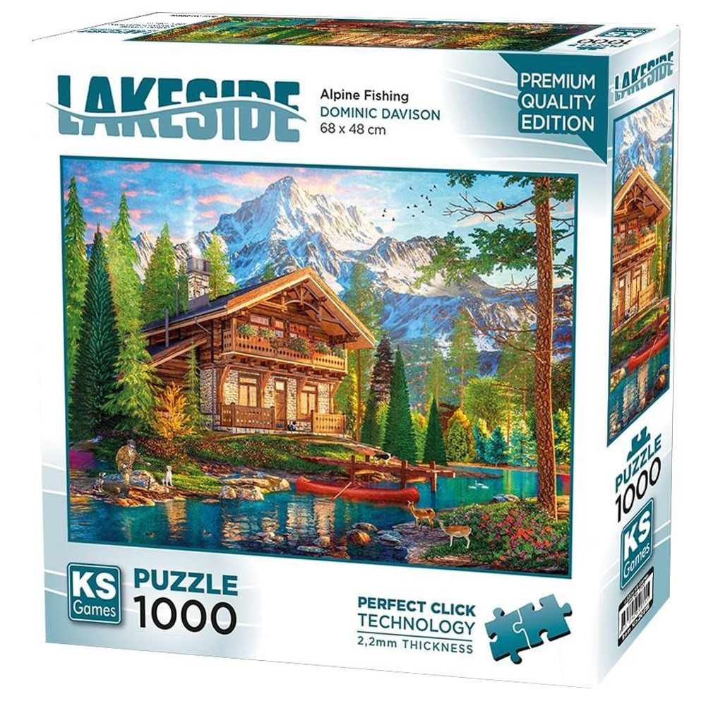 KS GAMES PUZZLE 1000 PARÇA ALPİNE FİSHİNG 20815