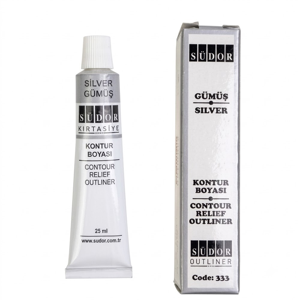 SÜDOR KONTUR BOYASI GÜMÜŞ 25 ML