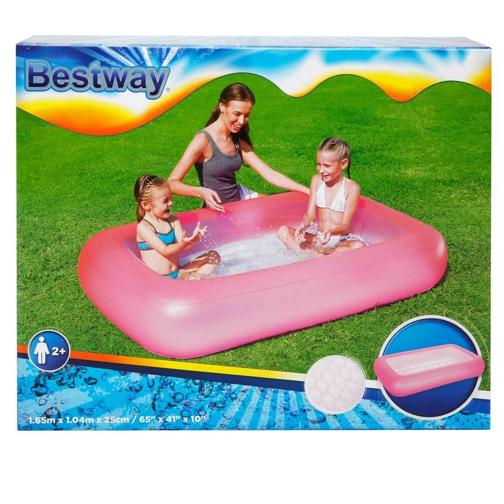 Bestway Şişme Tabanlı Dikdörtgen Havuz Renkli 165X25 Cm Kzld-Bw51115