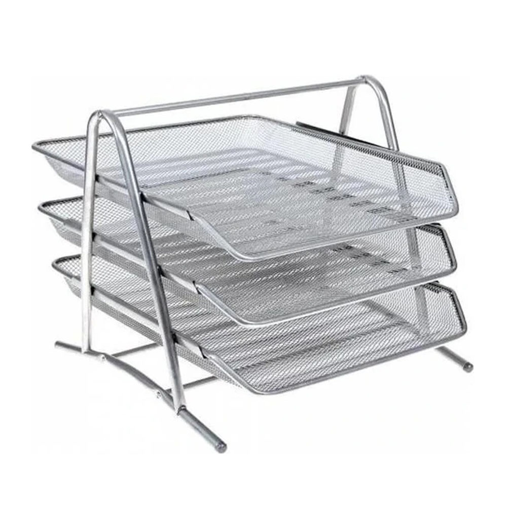 BAFİX EVRAK RAFI METAL PERFORELİ 3 LÜ GRİ BFX-MER9205G