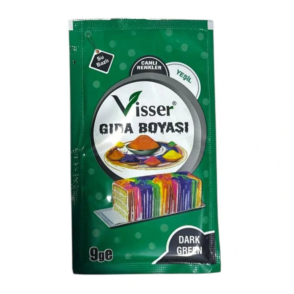 VİSSER TOZ GIDA BOYASI 9 GR YEŞİL-12 MSY-0121