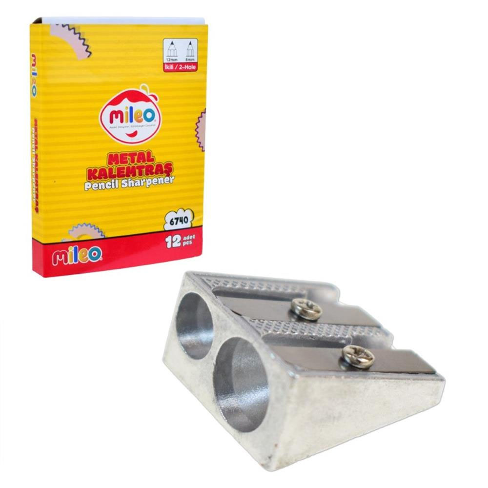MİLEO KALEMTIRAŞ METAL İKİLİ 6740