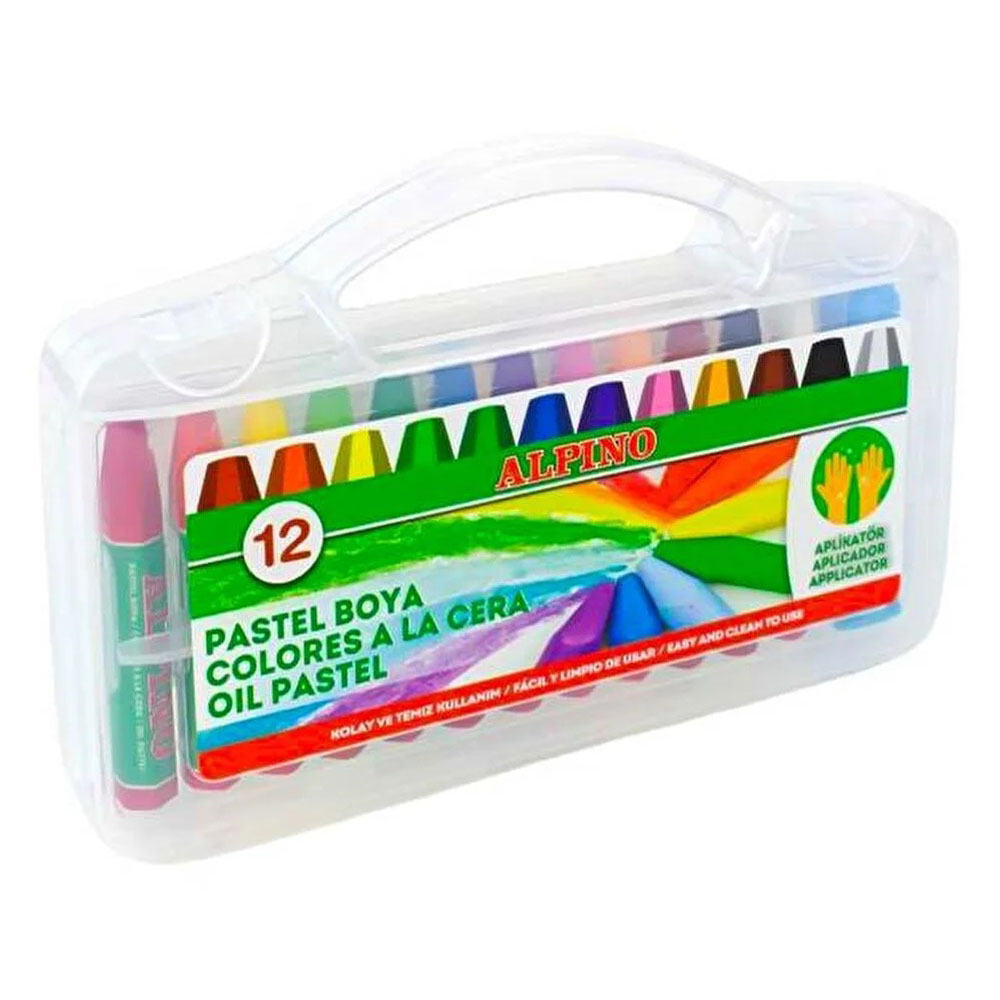 ALPİNO PASTEL BOYA 12 Lİ PLS. KUTU DC-008296