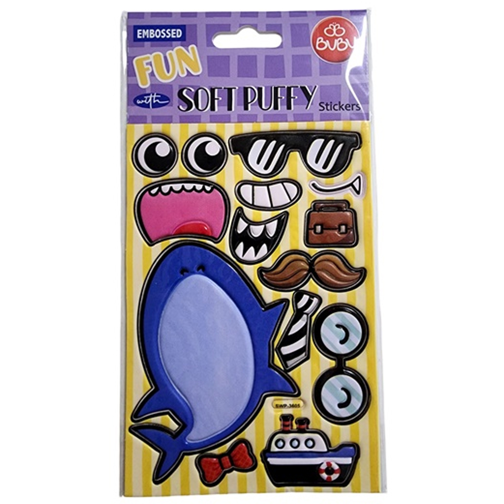 BU-BU STİCKERS SOFT PUFFY KÖPEK BALIĞI 20.5X10.5