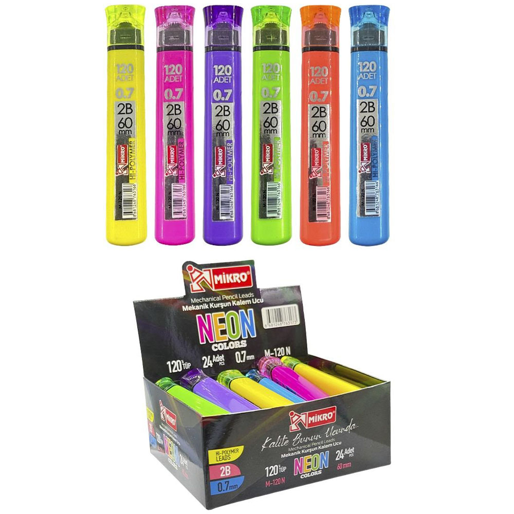 MİKRO MİN 60 MM NEON 120 Lİ 0.7 MM M-120N