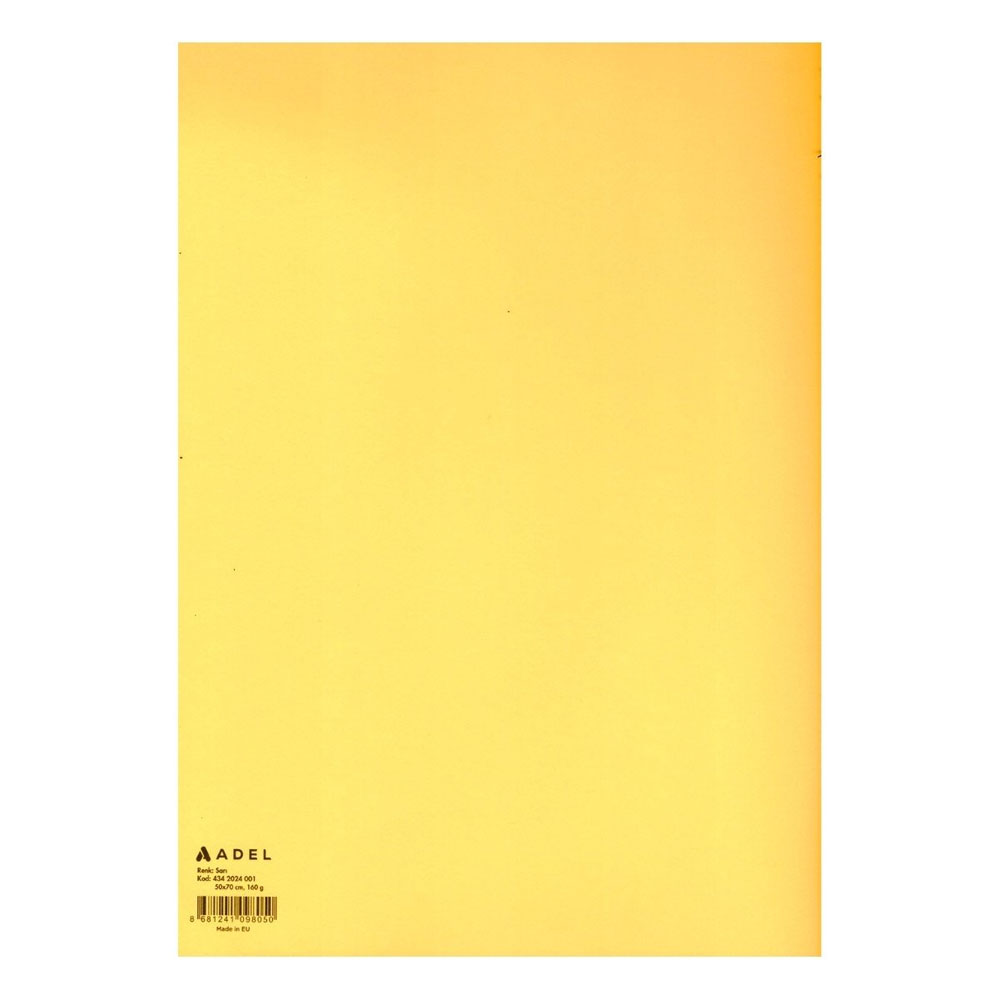 ADEL FON KARTONU SARI 50X70 100 LÜ YL 4342024001000