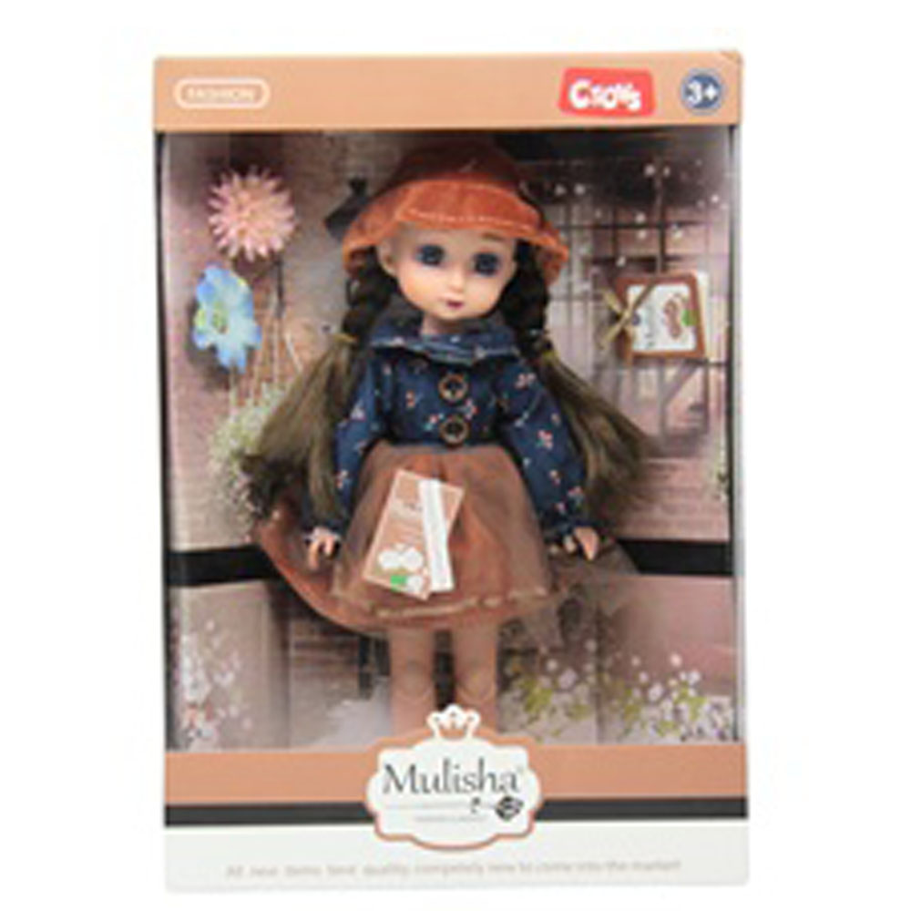 CTOY OYUNCAK MULİSHA KLASİK MODA AKSESUARLI OYUNCAK BEBEK CTOY-QJ105A