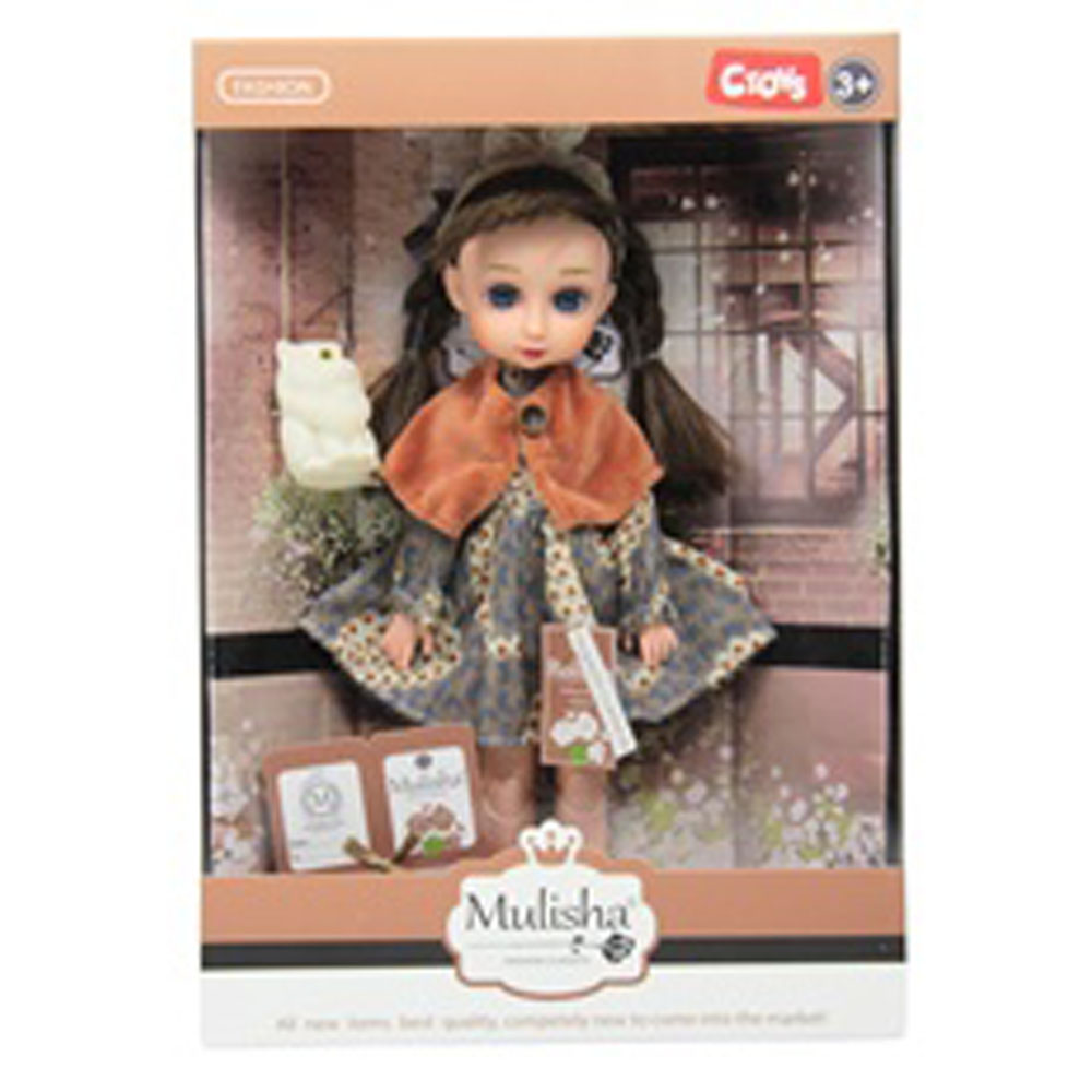 CTOY OYUNCAK MULİSHA KLASİK MODA AKSESUARLI OYUNCAK BEBEK CTOY-QJ105C