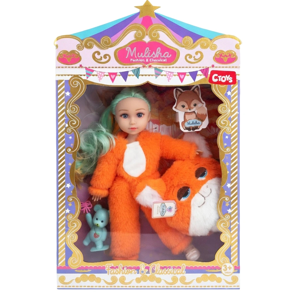 CTOY OYUNCAK TİLKİ KOSTÜMLÜ OYUNCAK BEBEK CTOY-QJ182