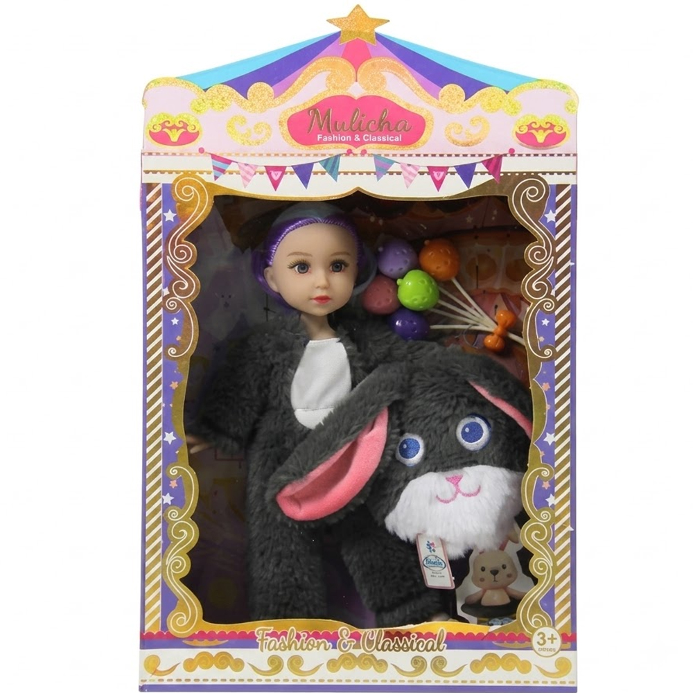 CTOY OYUNCAK TAVŞAN KOSTÜMLÜ OYUNCAK BEBEK CTOY-QJ182C