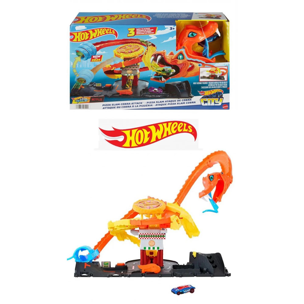 HOT WHEELS PİZZA DÜKKANINDA KOBRA MACERASI OYUN SETİ