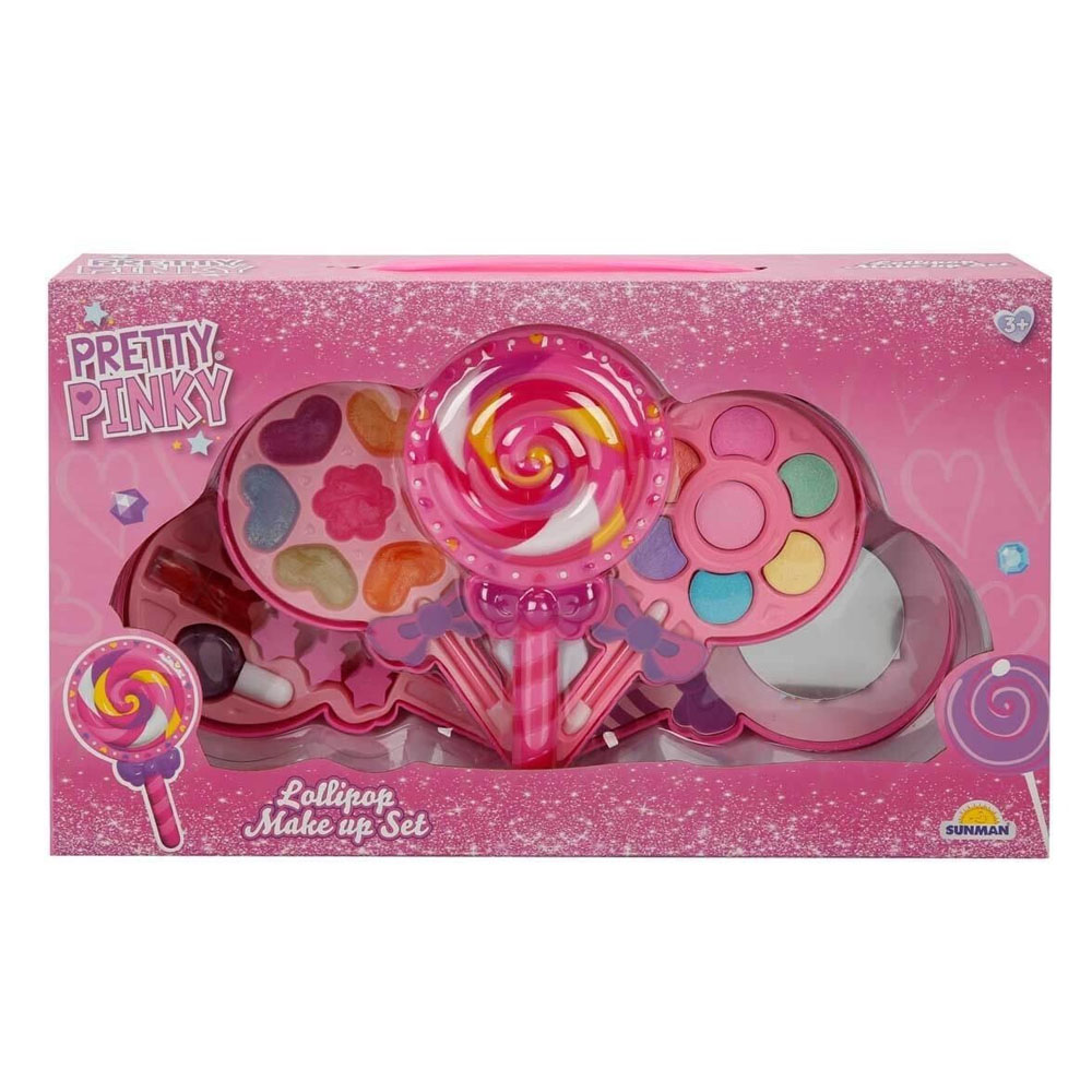 SUNMAN OYUNCAK LOLİPOP ŞEKİLLİ 4 KATLI MAKYAJ GÜZELLİK SETİ