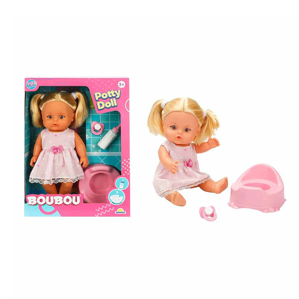 SUNMAN OYUNCAK BOUBOU ALTINI ISLATAN BEBEK SETİ 30 CM