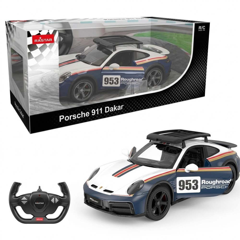 SUNMAN OYUNCAK UZAKTAN KUMANDALI ARABA 1/14 PORSCHE 911 DAKAR PERFORMANCE F/F 2.4GHZ.