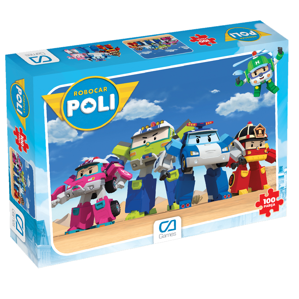 CA GAMES ROBOCAR PUZZLE 100 PARÇA CA100-5327