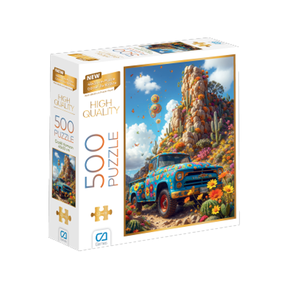 CA GAMES ÇİÇEKLİ KAMYON PUZZLE 500 PARÇA CA500-7529