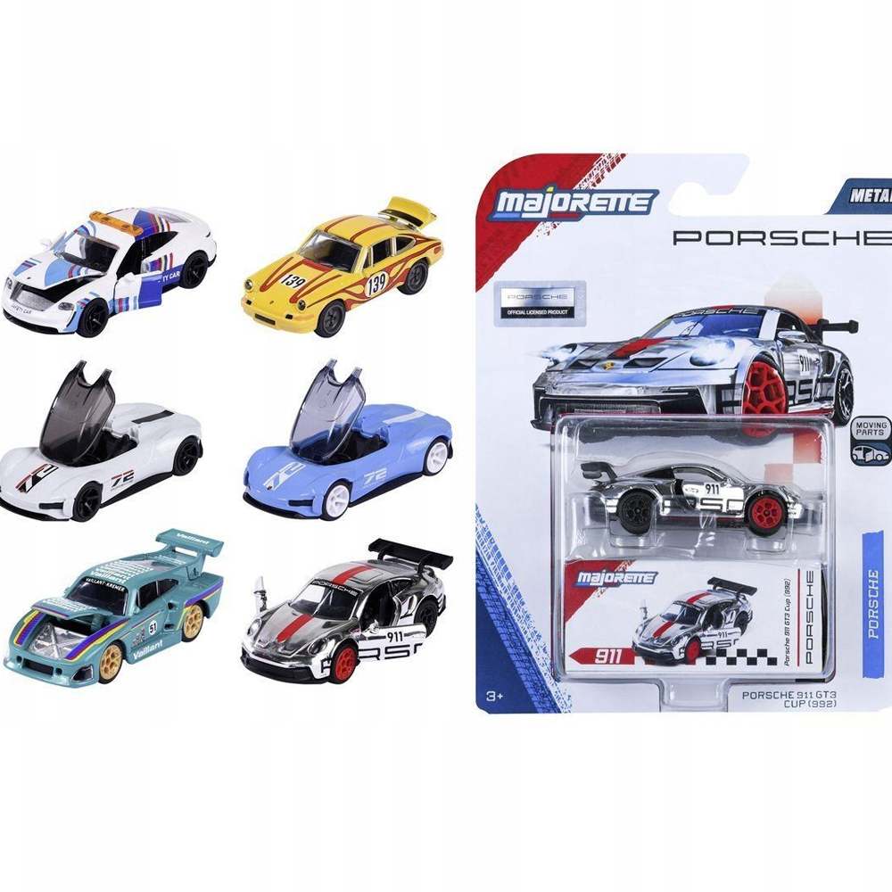 MAJORETTE PORSCHE DELUXE CARS 6 ASST
