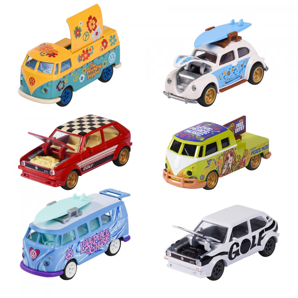 MAJORETTE VOLKSWAGEN DELUXE CARS 6 ASST