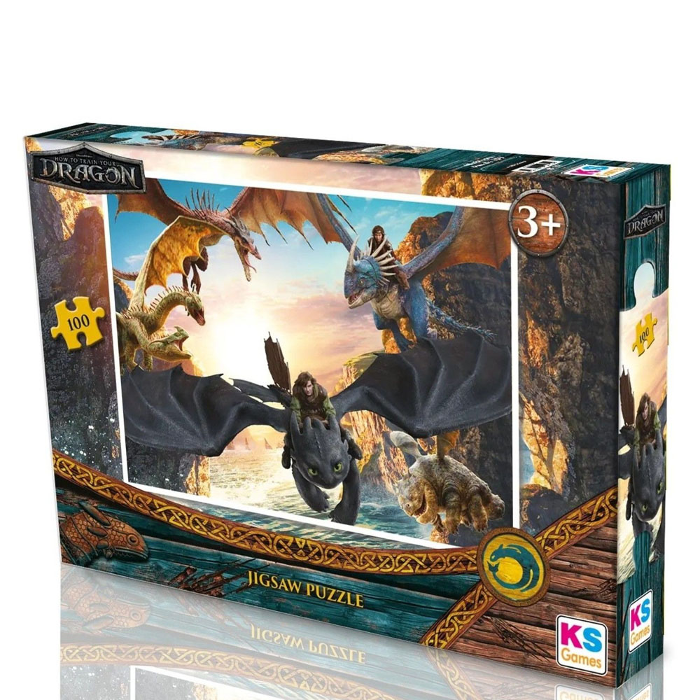 KS GAMES Ks Games How To Train Your Dragon Puzzle 100 Prç.