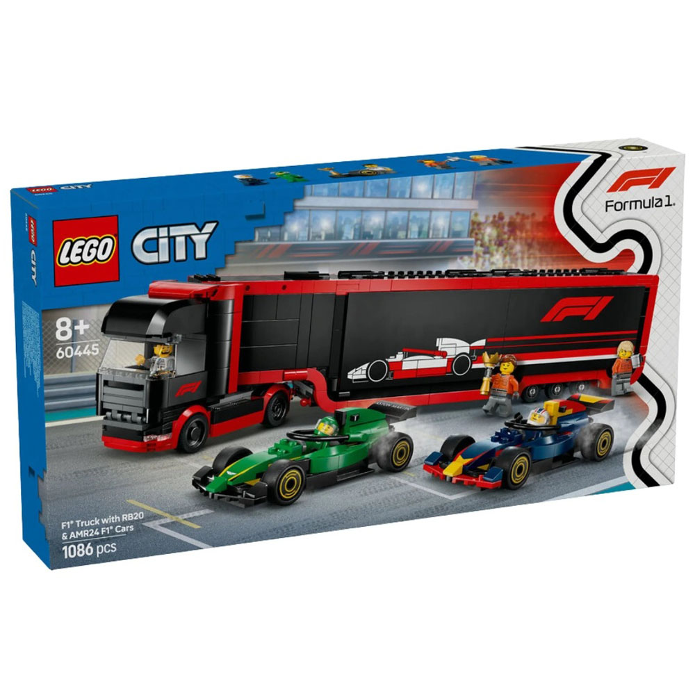 LEGO CİTY F1 KAMYON RB20 VE AMR24 ADR-LSC60445