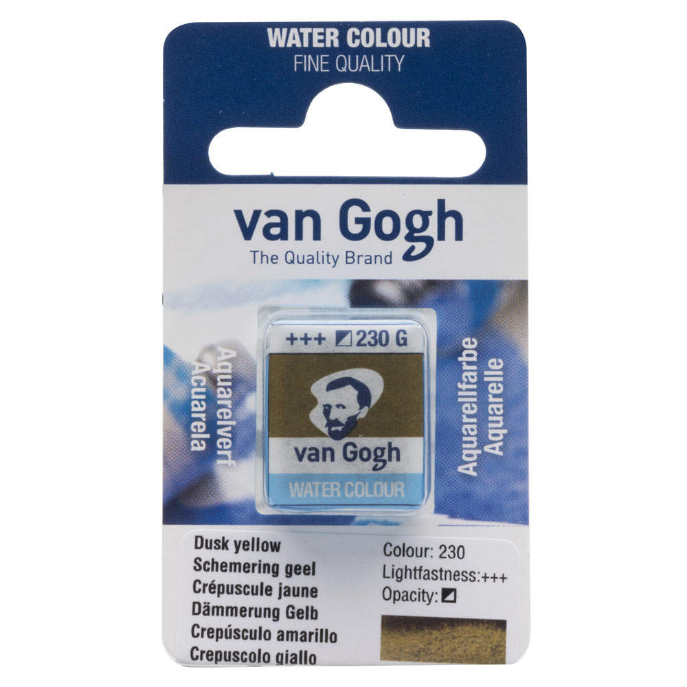 VAN GOGH WATERCOLOUR PAN DUSK YELLOW 230