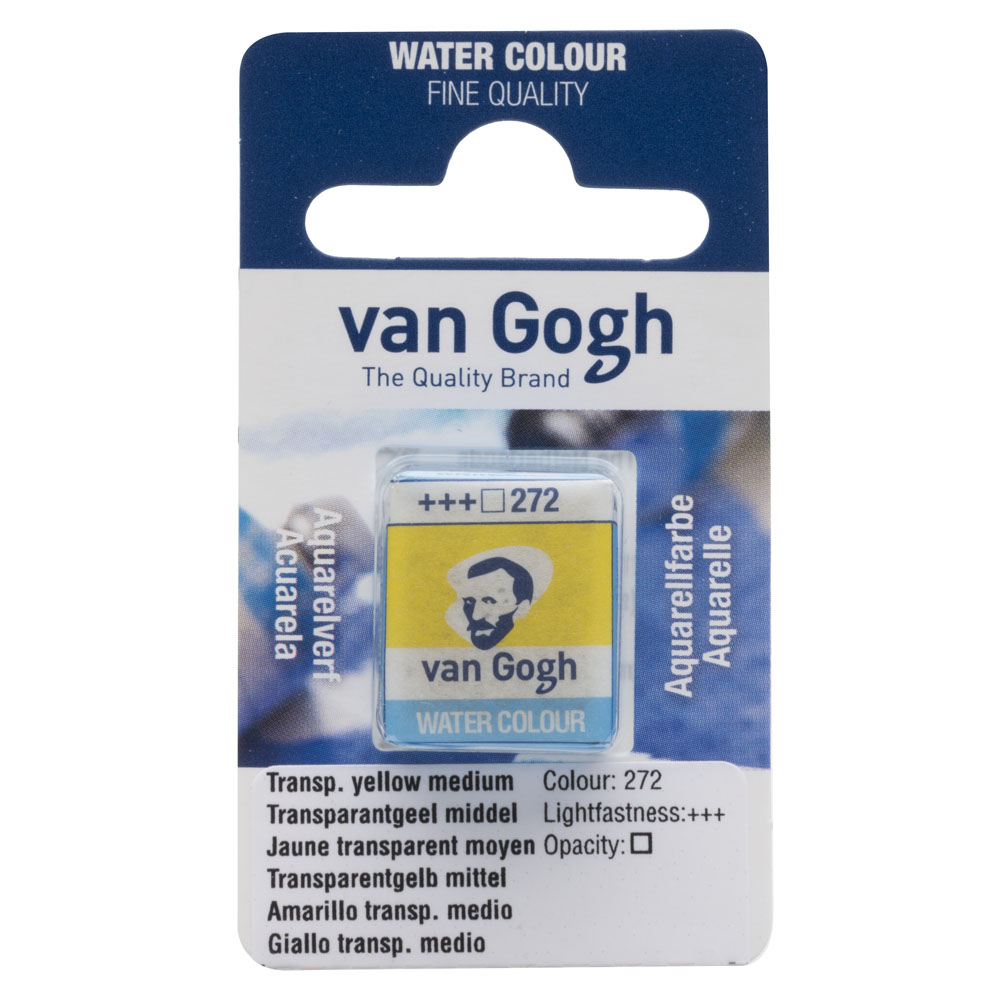VAN GOGH WATERCOLOUR PAN TRANSPARENT YELLOW MEDİUM 272