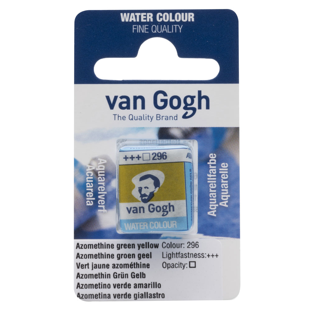 VAN GOGH WATERCOLOUR PAN AZOMETHİNE GREEN YELLOW 296