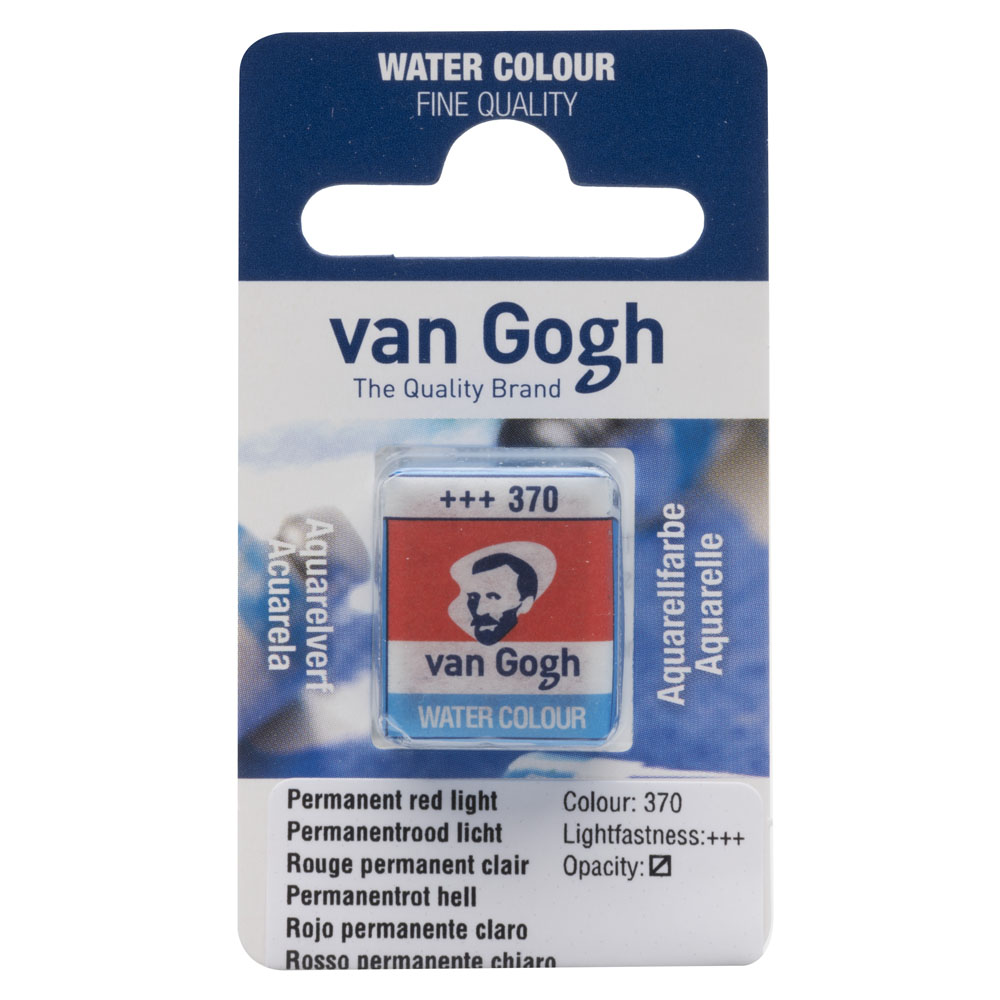 VAN GOGH WATERCOLOUR PAN PERMANENT RED LİGHT 370