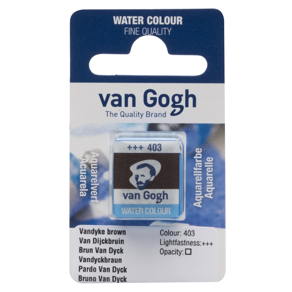VAN GOGH WATERCOLOUR PAN VANDYKE BROWN 403