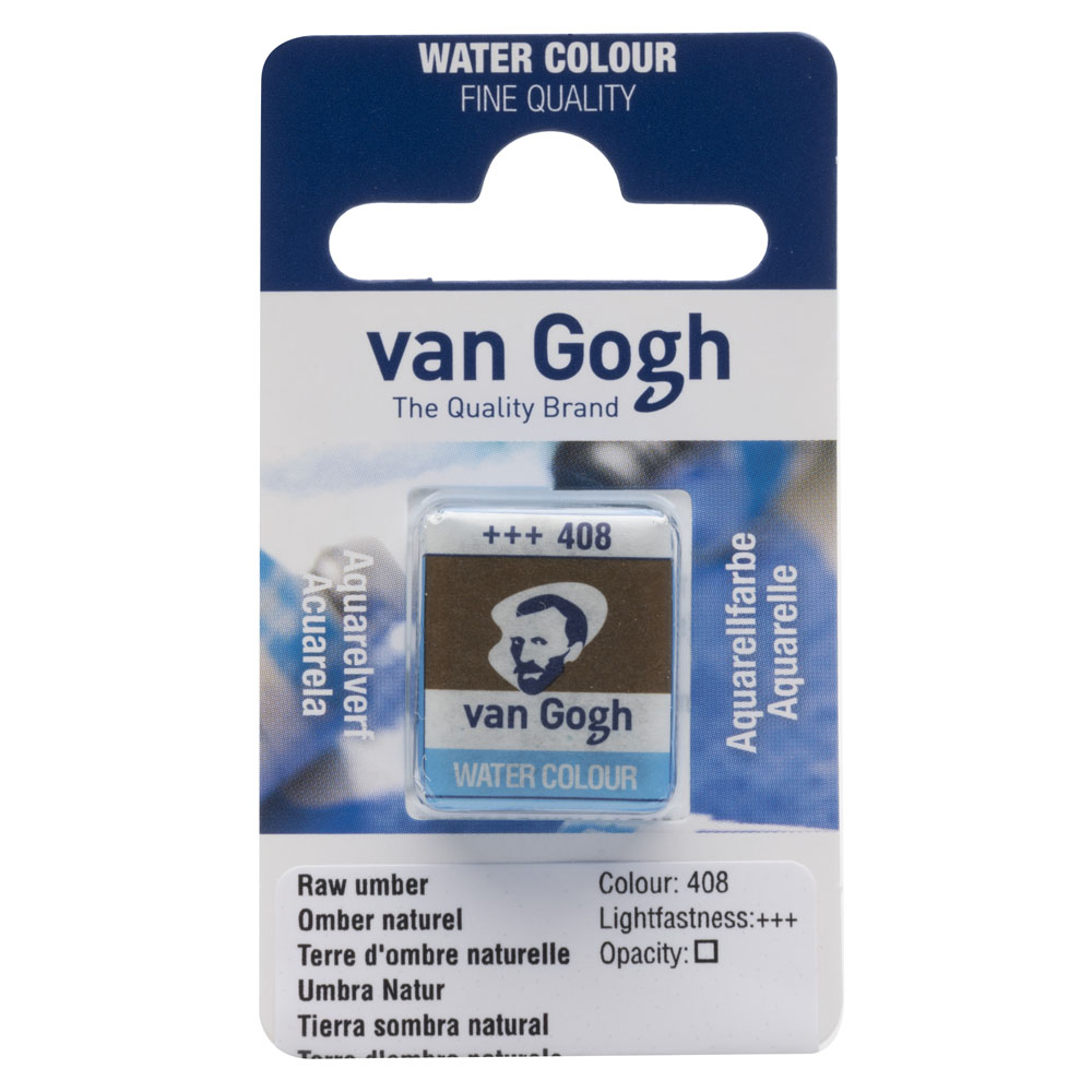 VAN GOGH WATERCOLOUR PAN RAW UMBER 408