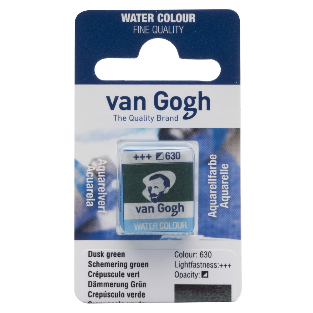 VAN GOGH WATERCOLOUR PAN DUSK GREEN 630
