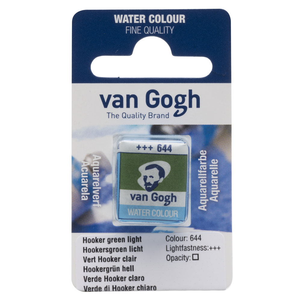 VAN GOGH WATERCOLOUR PAN HOOKER GREEN LİGHT 644