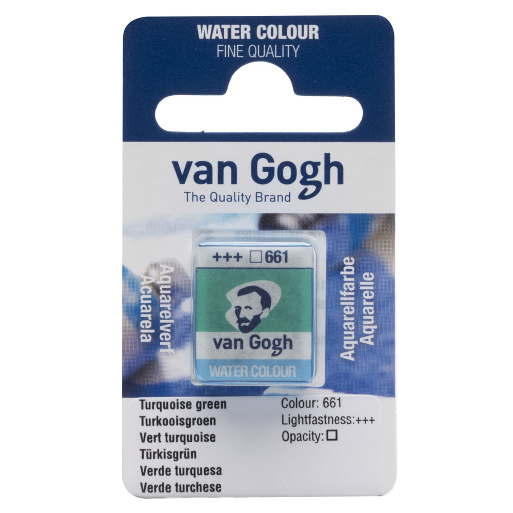 VAN GOGH WATERCOLOUR PAN TURQUOİSE GREEN 661