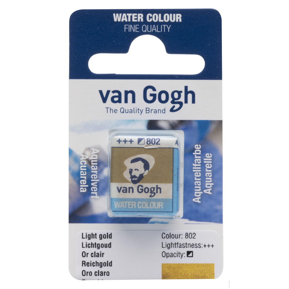 VAN GOGH WATERCOLOUR PAN LİGHT GOLD 802