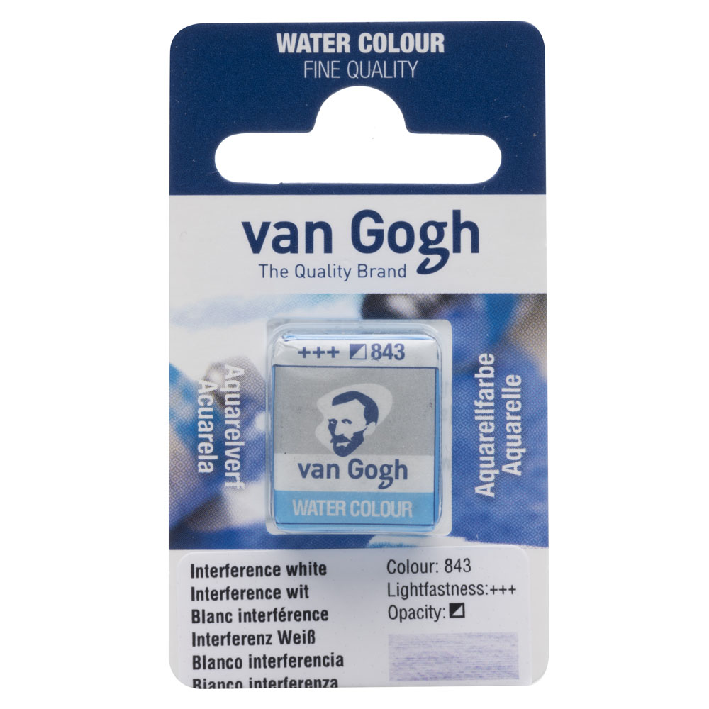 VAN GOGH WATERCOLOUR PAN INTERFERENCE WHİTE 843