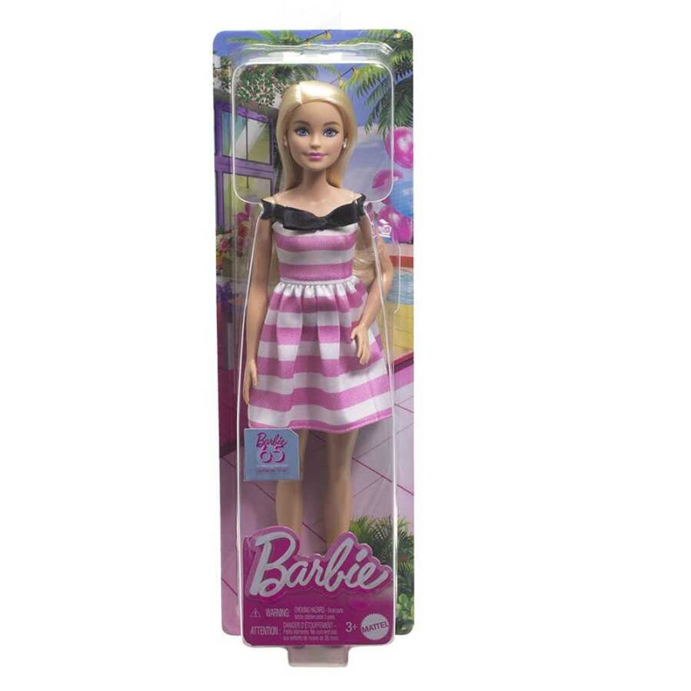 BARBİE 65.YIL ÖZEL PEMBE ELBİSELİ BEBEK
