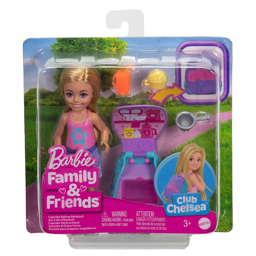 BARBİE CHELSEA SIRT ÇANTASI OLABİLEN CUPCAKE OYUN