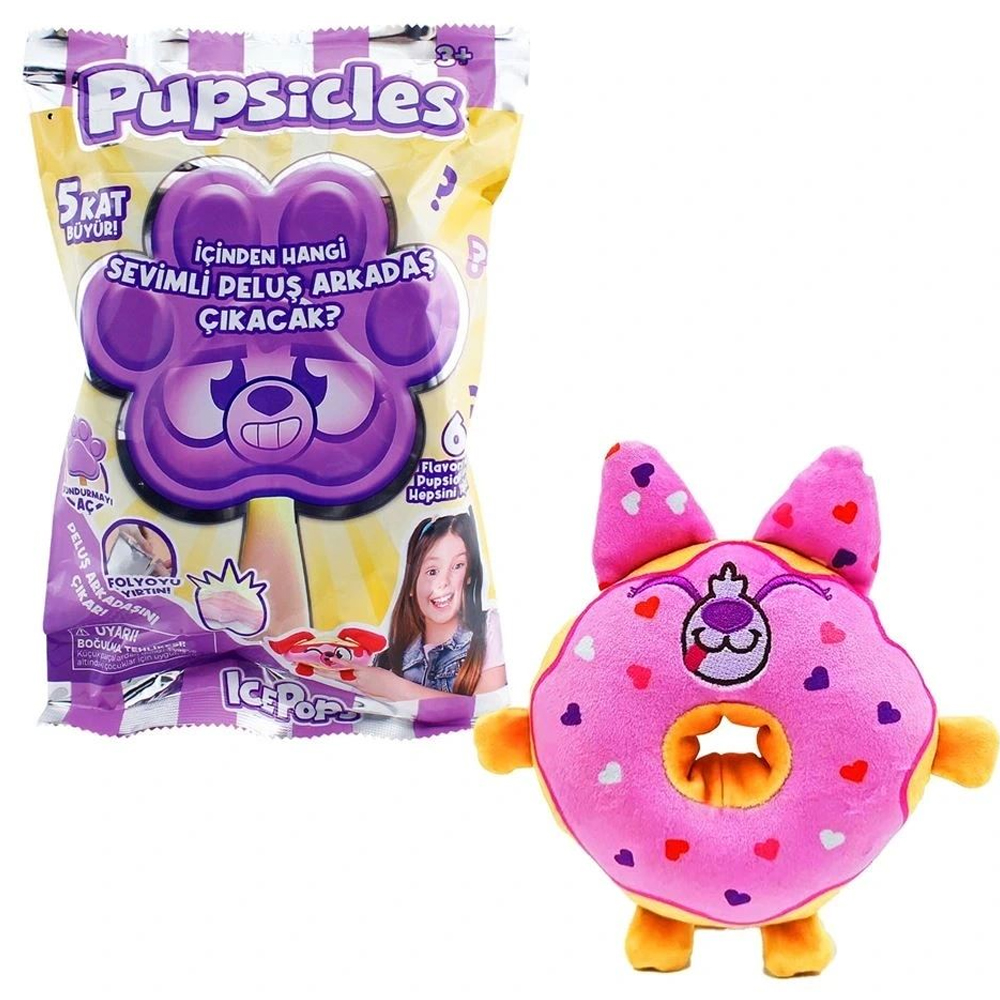 NECO OYUNCAK ICEPOPS PUPSİCLES 12LI DİSPLAY SÜRPRİZ PELUŞ POPS 2411003