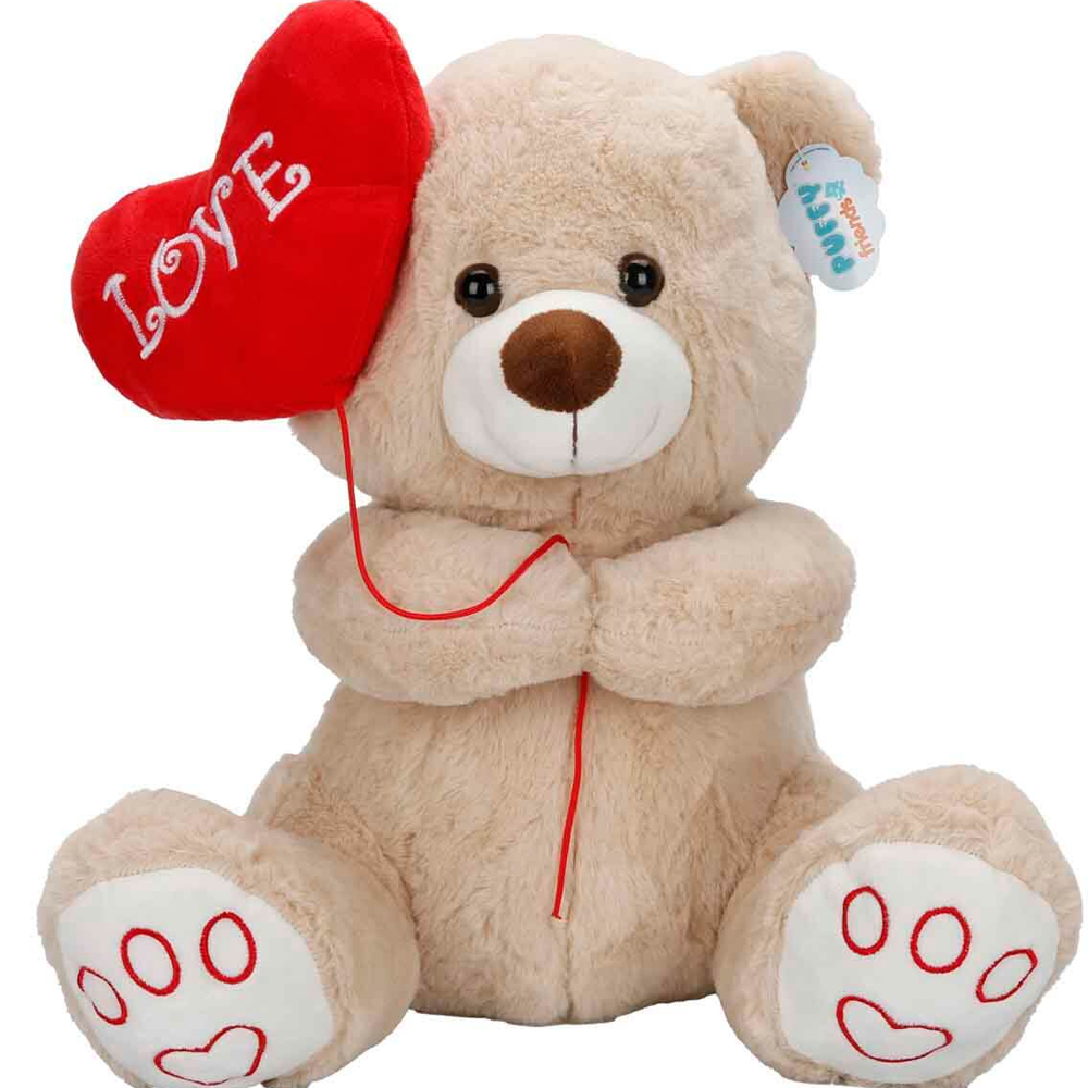 SUNMAN OYUNCAK SUN-JNH-PFF-SK.PELUŞ AYI KALPLİ BALONLU 40CM2R.