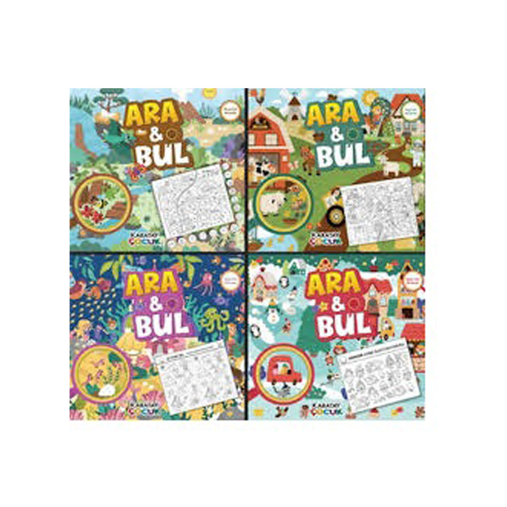 4E ARA & BUL- GİZLİ RESİMLER/4 KİTAP