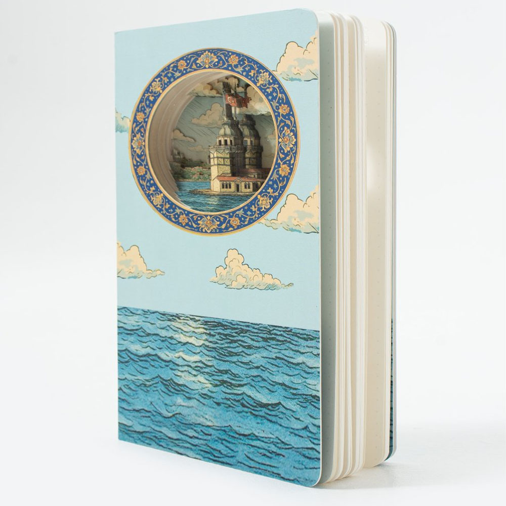 3D KIZ KULESİ TEMALI DEFTER