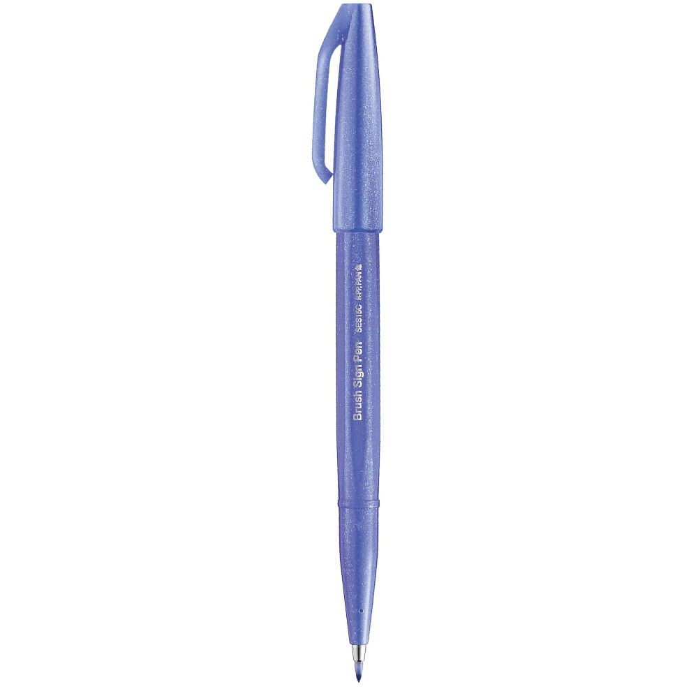 PENTEL BRUSH SİNG FIRÇA UÇLU KALEM BLUE VİOLET SES15C-V2X