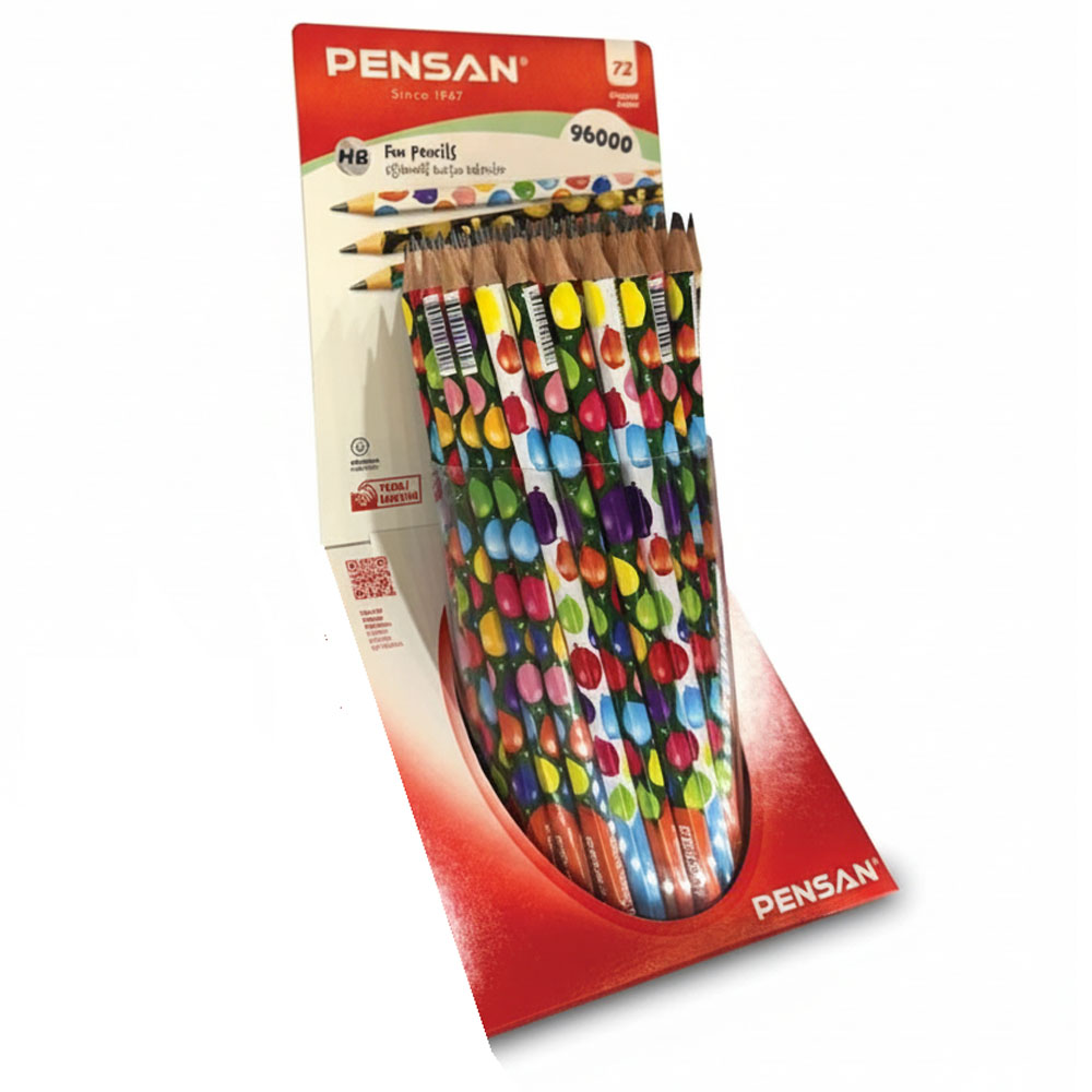 Pensan Balon Flimli Kurşun Kalem-Yeni Ürün Pe96000/72 - 72'li Paket