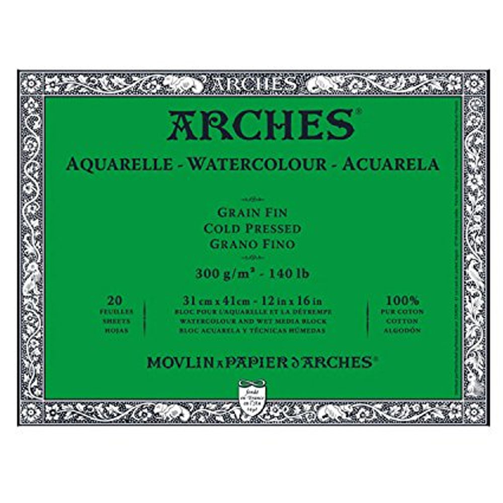 ARCHES ORTA DOKULU SULUBOYA BLOĞU 300G 31 X 41 20S
