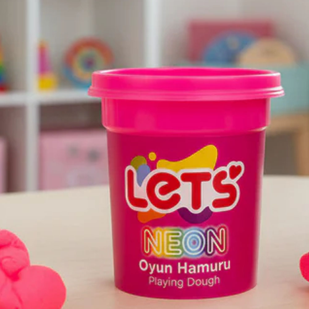 LETS OYUN HAMURU TEK RENK NEON PEMBE 110 G Y L01008